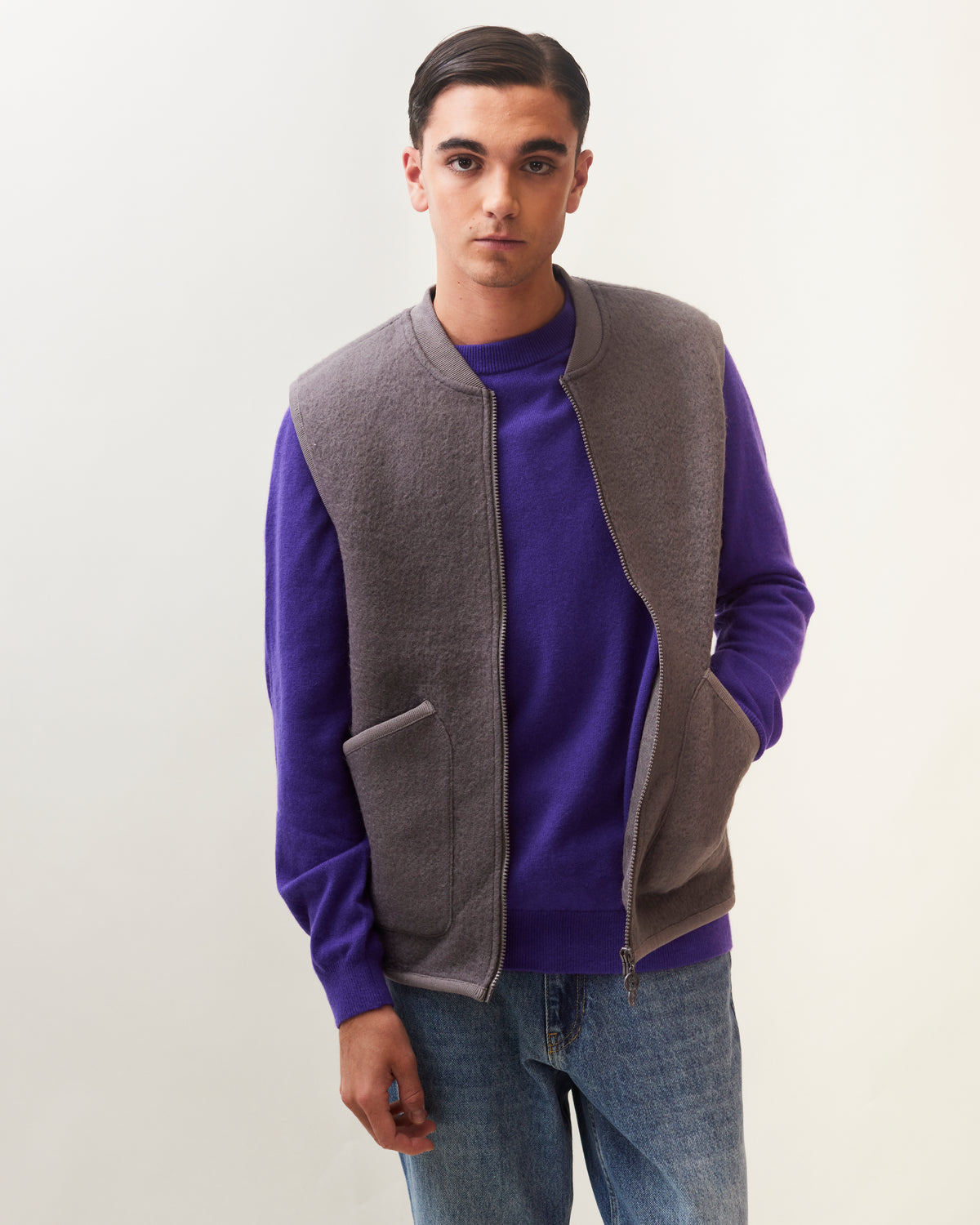 VESTE ARTHUR - GREY MELANGE