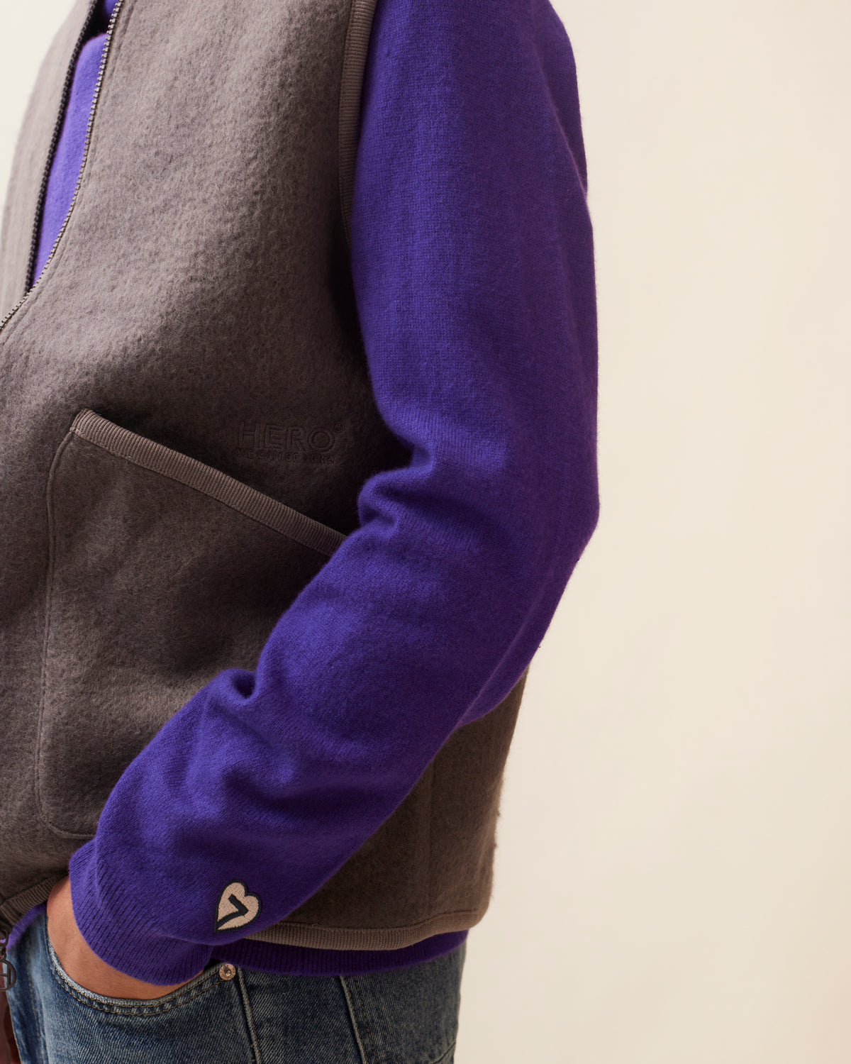 VESTE ARTHUR - GREY MELANGE