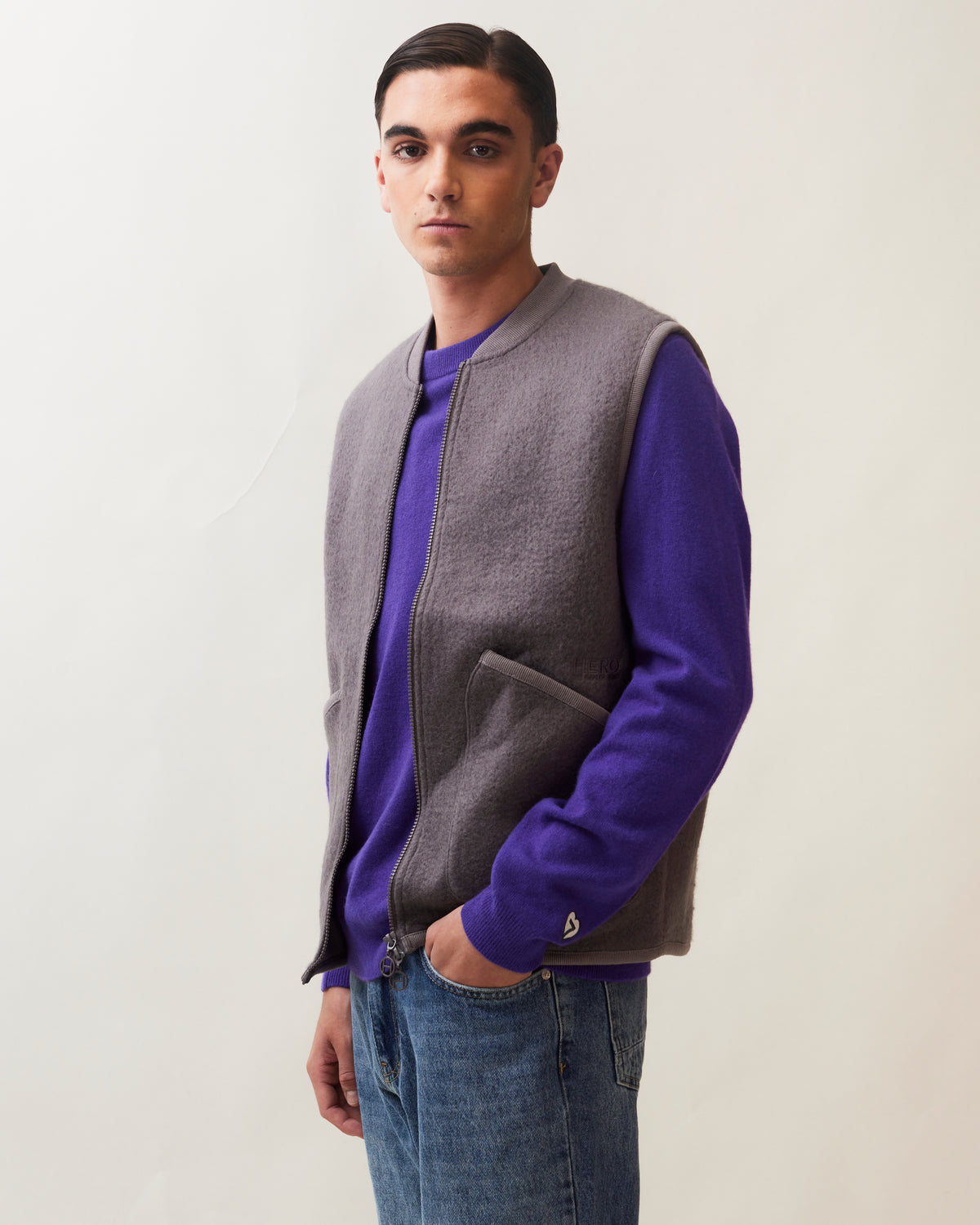 VESTE ARTHUR - GREY MELANGE