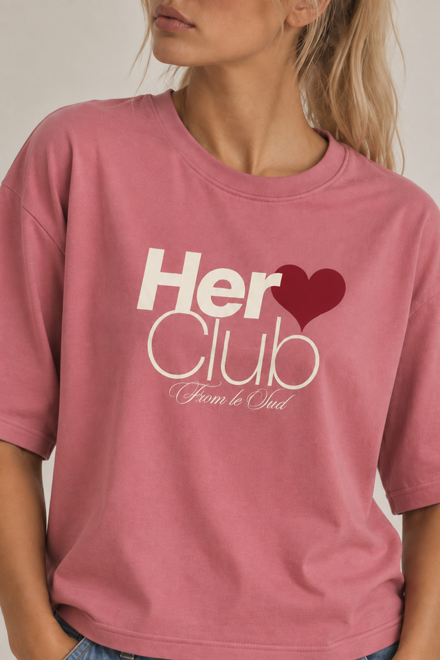 T-SHIRT HERO CLUB W - ROSE