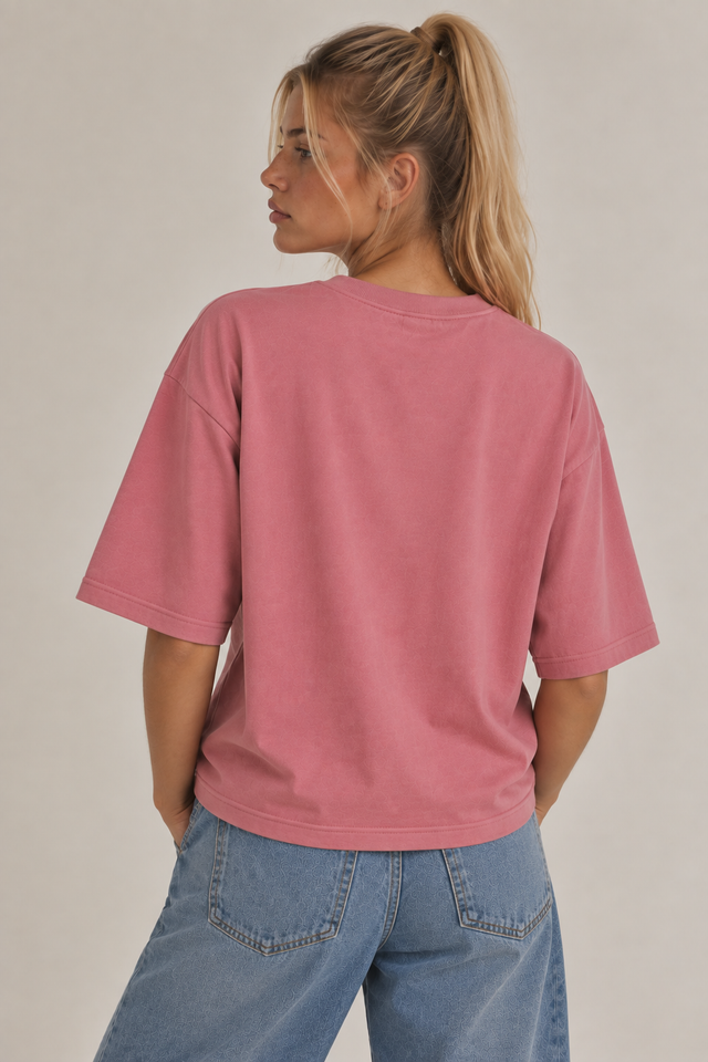 T-SHIRT HERO CLUB W - ROSE