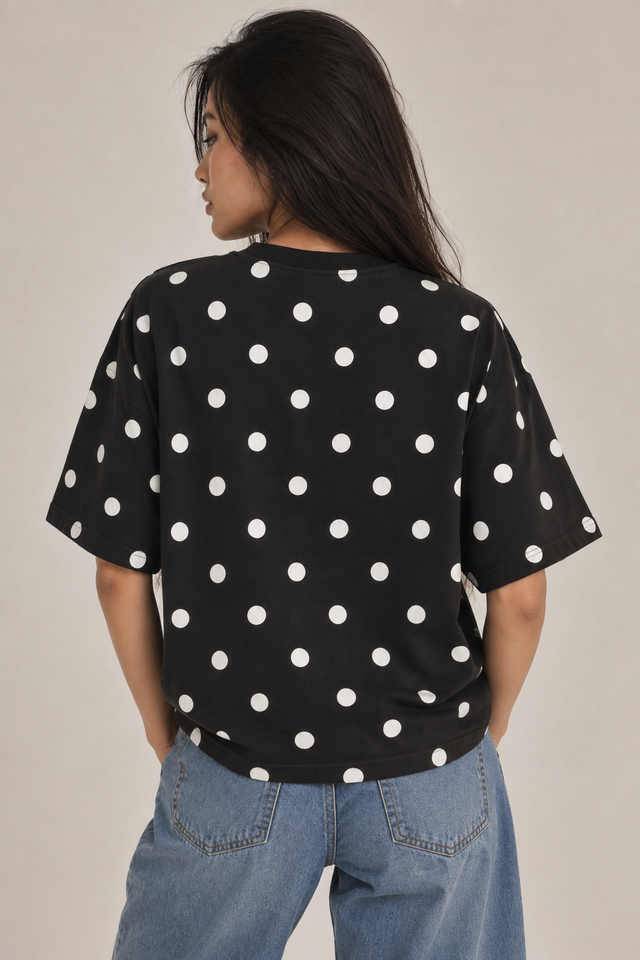 T-SHIRT HERO CLUB W - NAVY DOT