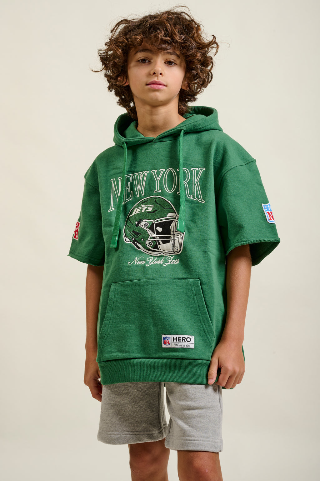 SWEAT JETS SWEATER KID - BASIL