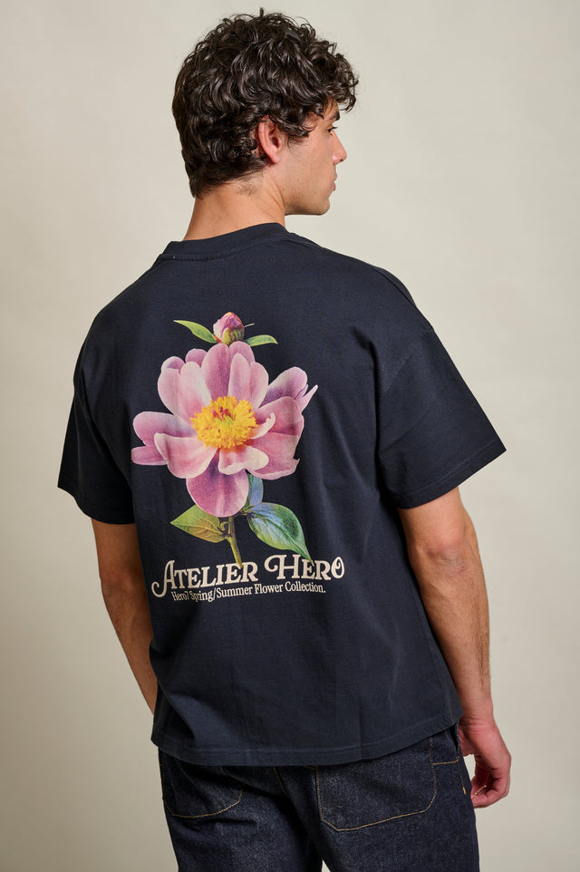 T-SHIRT LA FLEUR - NAVY