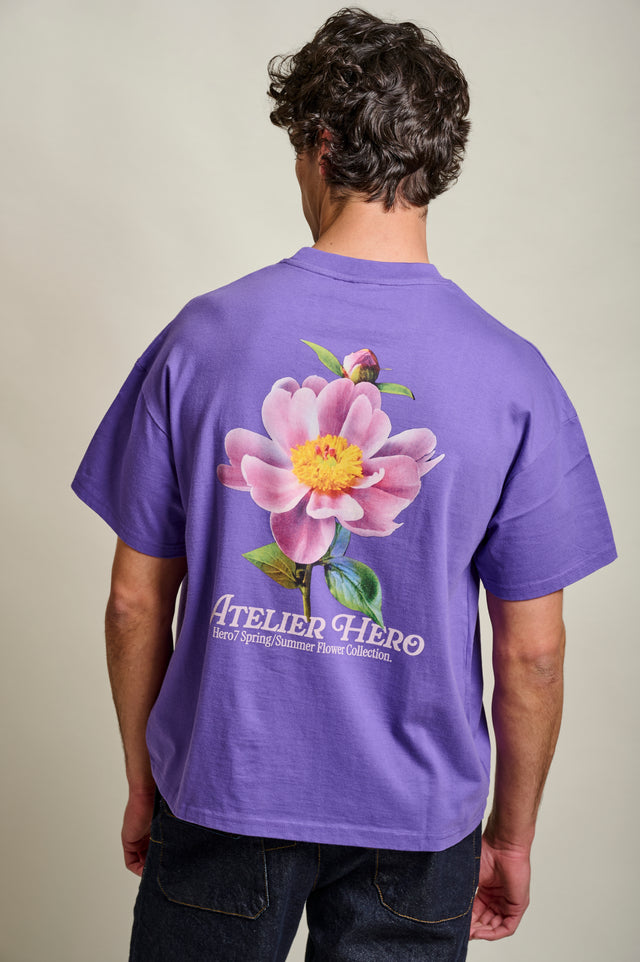 T-SHIRT LA FLEUR - MAUVE