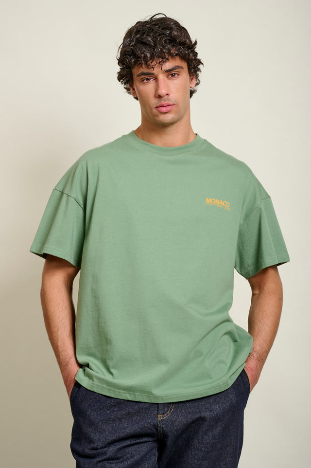 T-SHIRT LE VIRAGE - BASIL