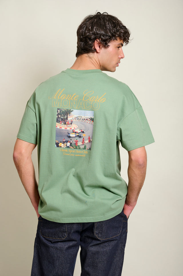 T-SHIRT LE VIRAGE - BASIL