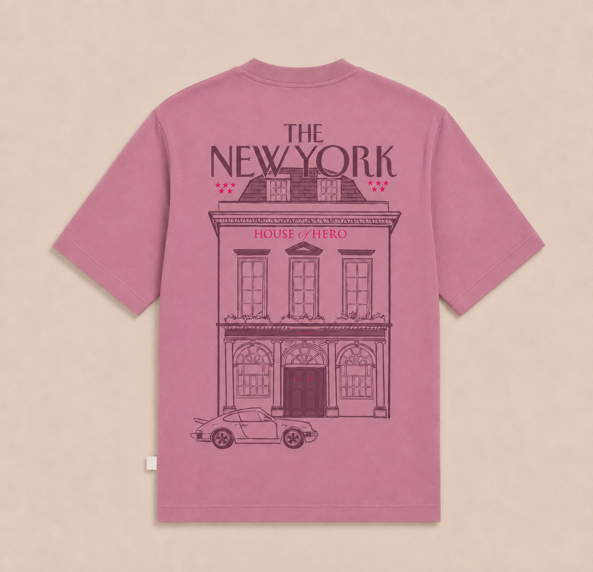 T-SHIRT MANSION TEE - ROSE