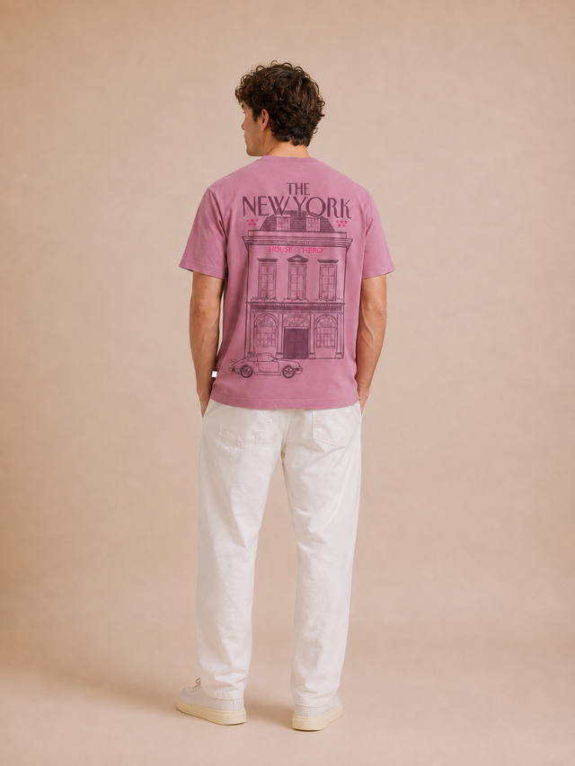 T-SHIRT MANSION TEE - ROSE