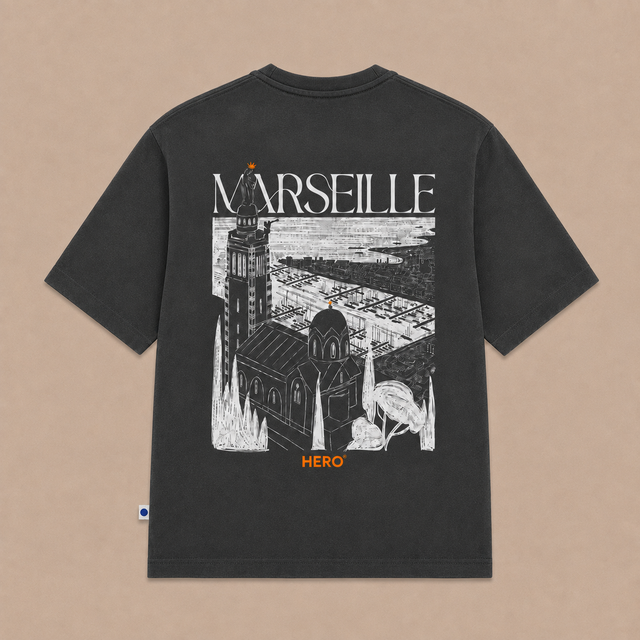 T-SHIRT MARSEILLE TEE - ANTHRACITE