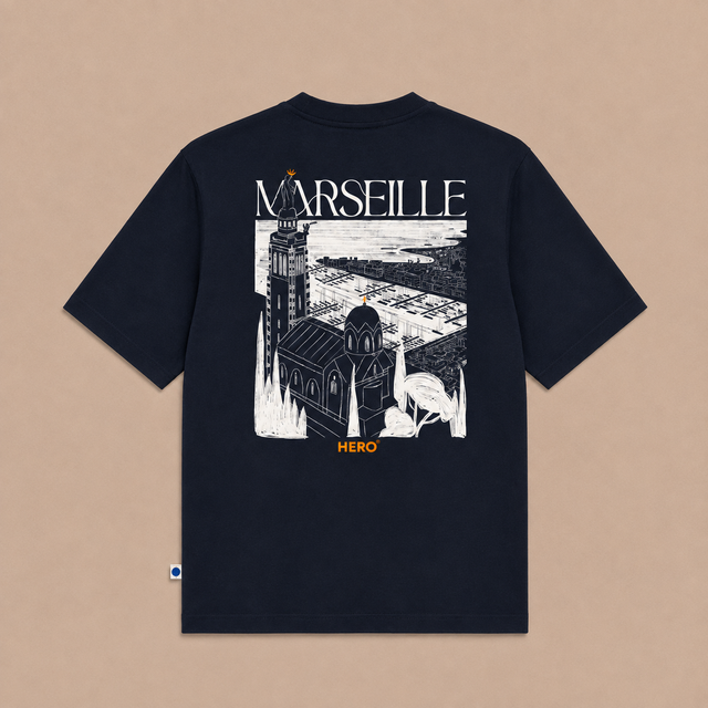 T-SHIRT MARSEILLE TEE - NAVY