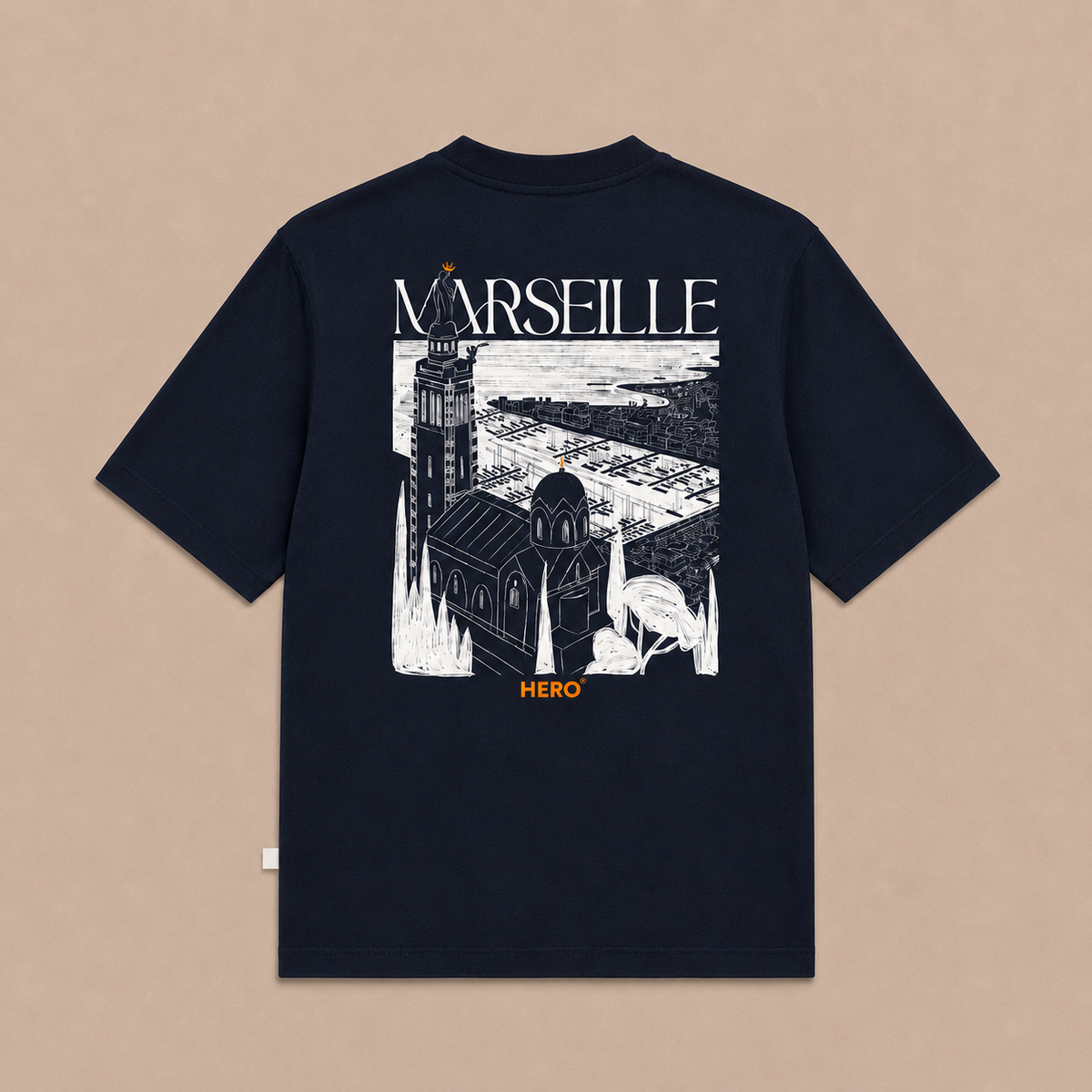 T-SHIRT MARSEILLE TEE - NAVY