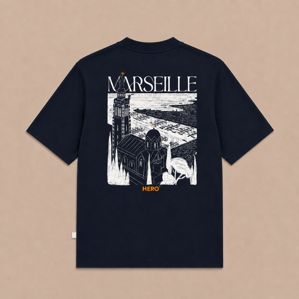 T-SHIRT MARSEILLE TEE KID - NAVY