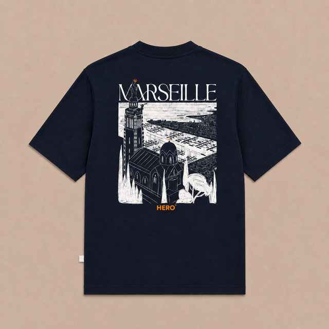 T-SHIRT MARSEILLE TEE KID - NAVY