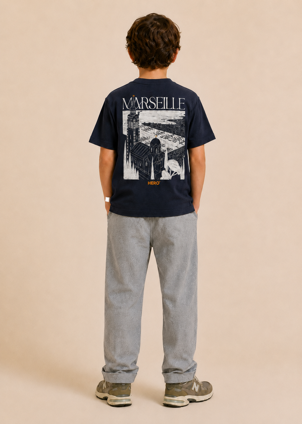 T-SHIRT MARSEILLE TEE KID - NAVY