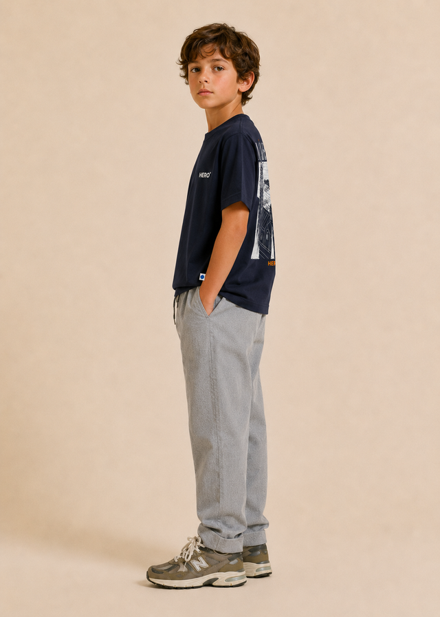 T-SHIRT MARSEILLE TEE KID - NAVY