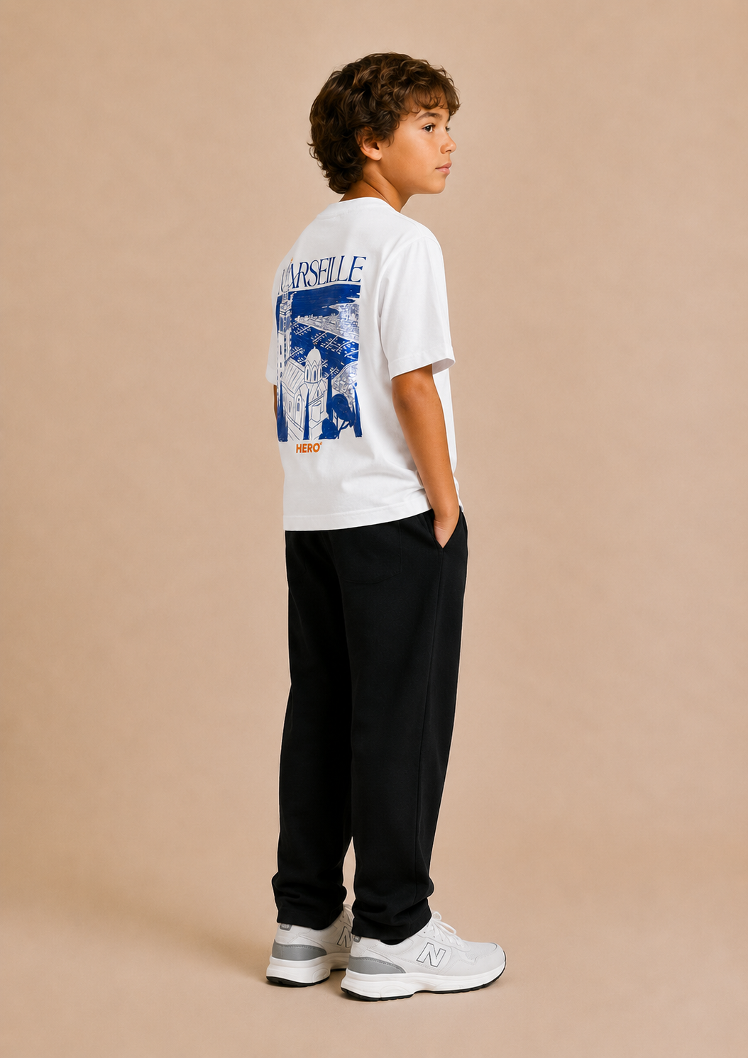 T-SHIRT MARSEILLE TEE KID - WHITE