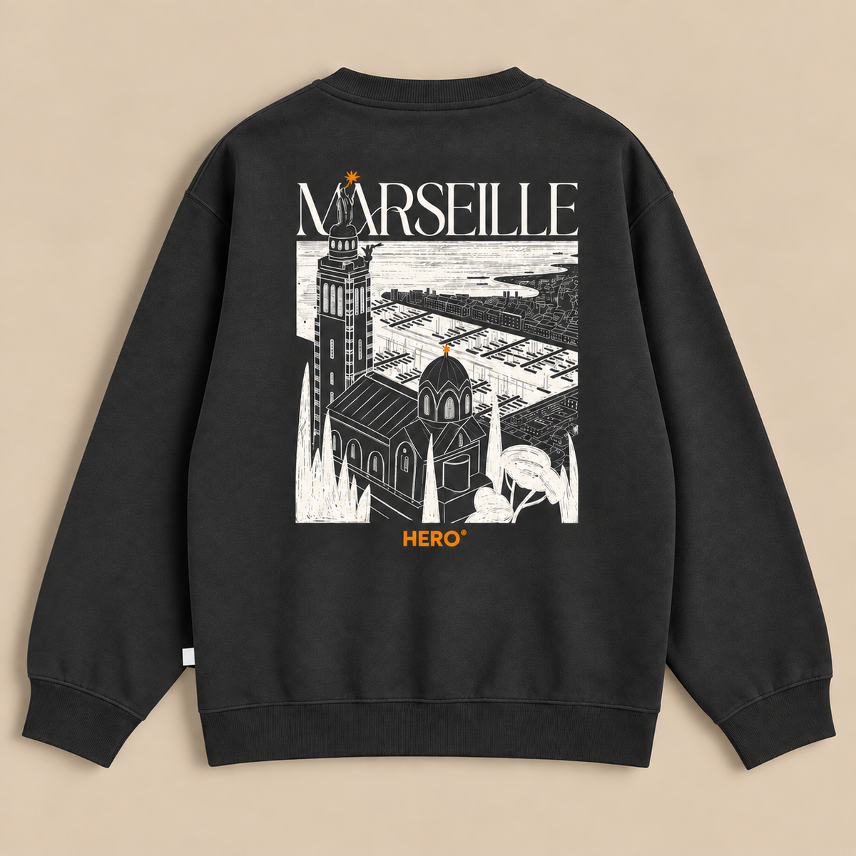 SWEAT MARSEILLE SW - ANTRACITE