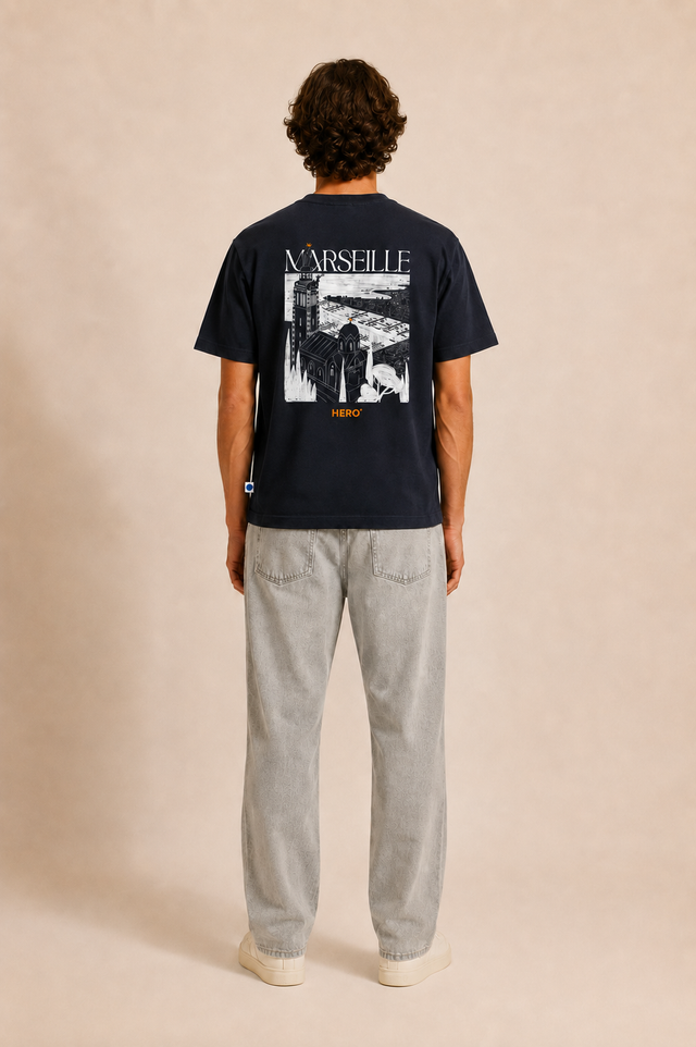 T-SHIRT MARSEILLE TEE - NAVY