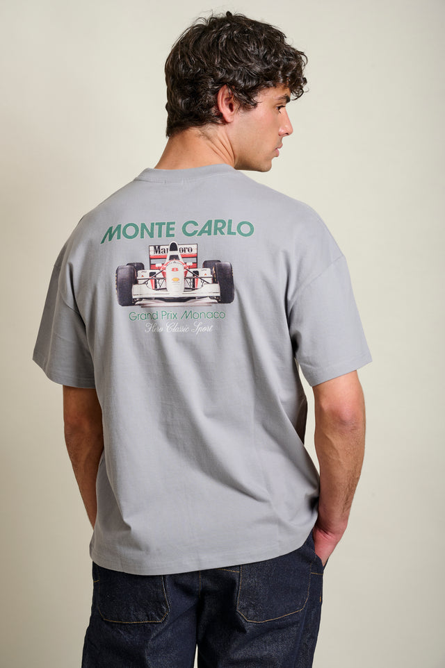 T-SHIRT MONTECARLO - ACIER