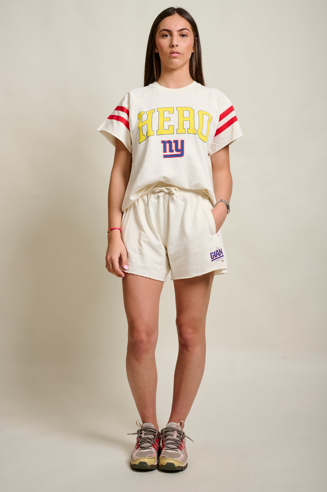 SWEAT MANCHES COURTES NFL - OFF WHITE