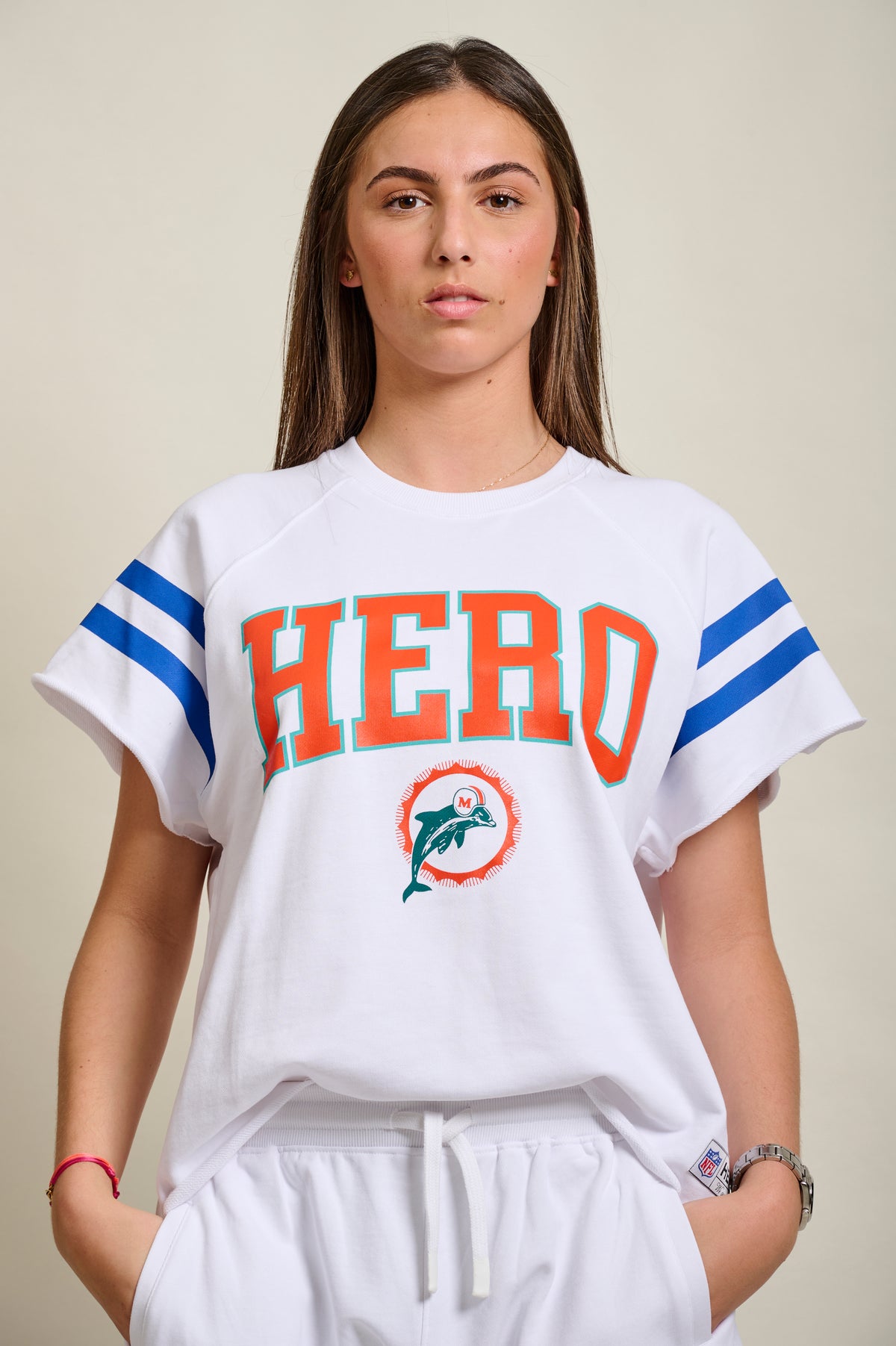 SWEAT MANCHES COURTES NFL - WHITE