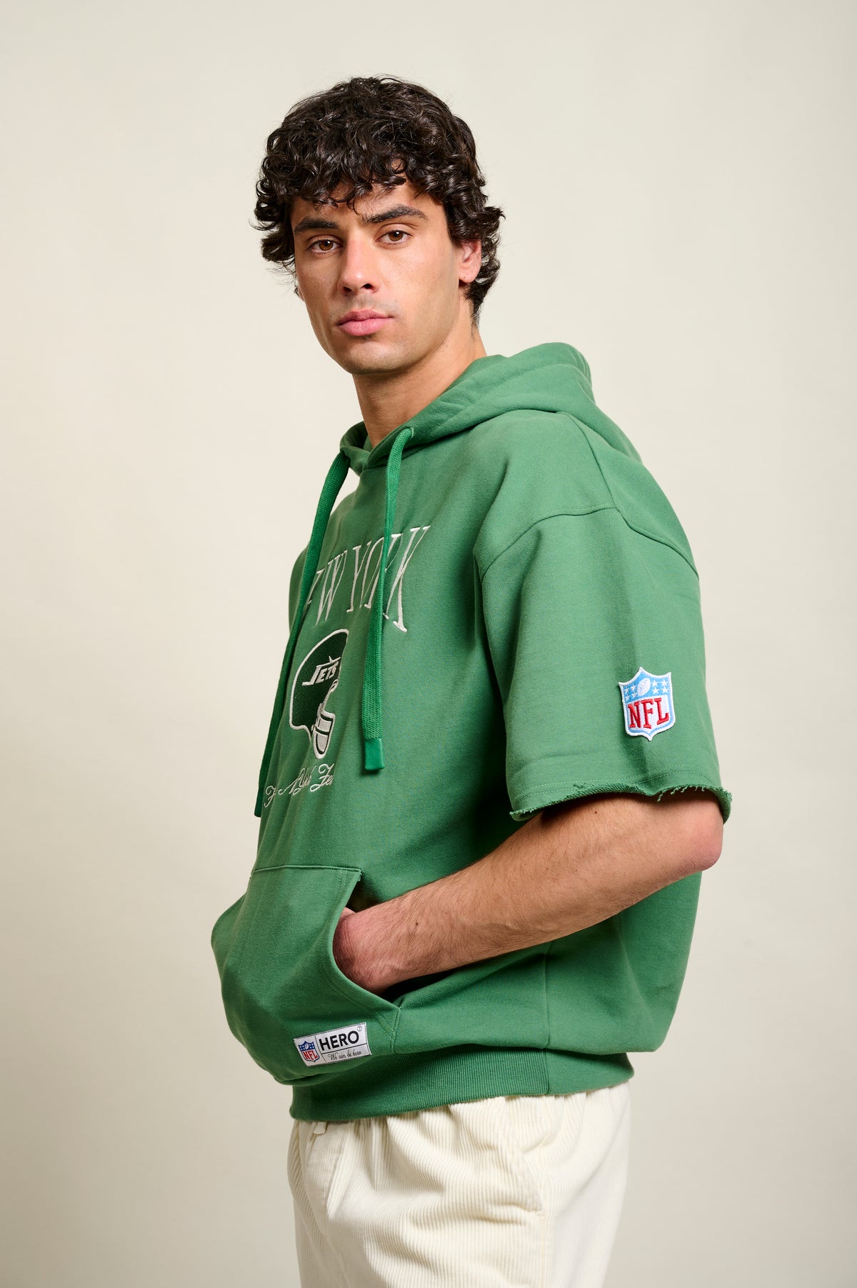 SWEAT À CAPUCHE JETS SWEATER - BASIL