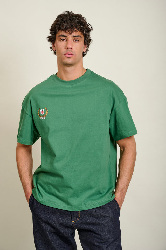 T-SHIRT JETS HELMETS TEE - BASIL
