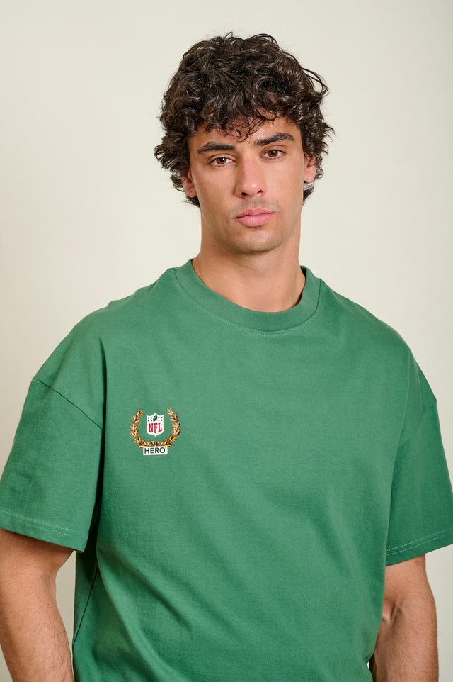 T-SHIRT JETS HELMETS TEE - BASIL