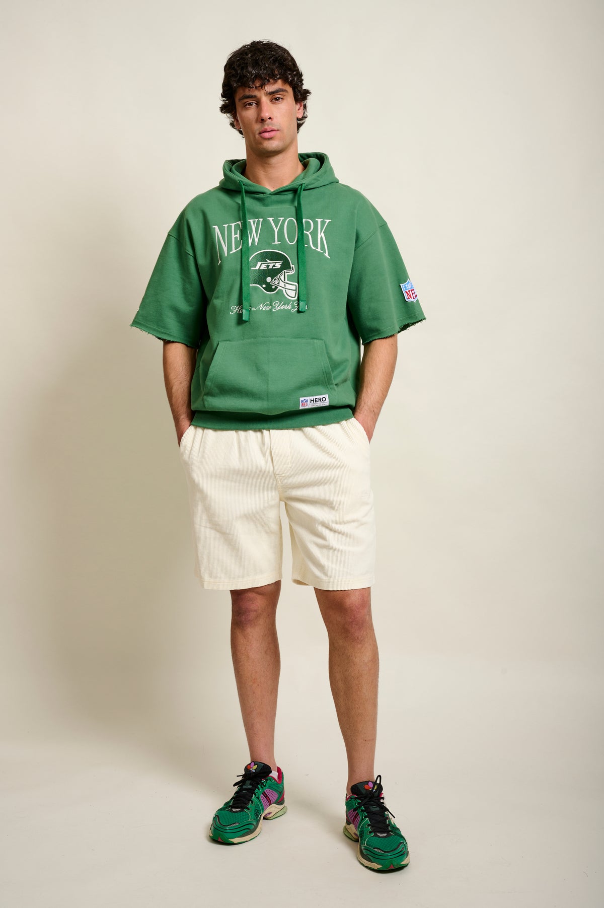 SWEAT À CAPUCHE JETS SWEATER - BASIL
