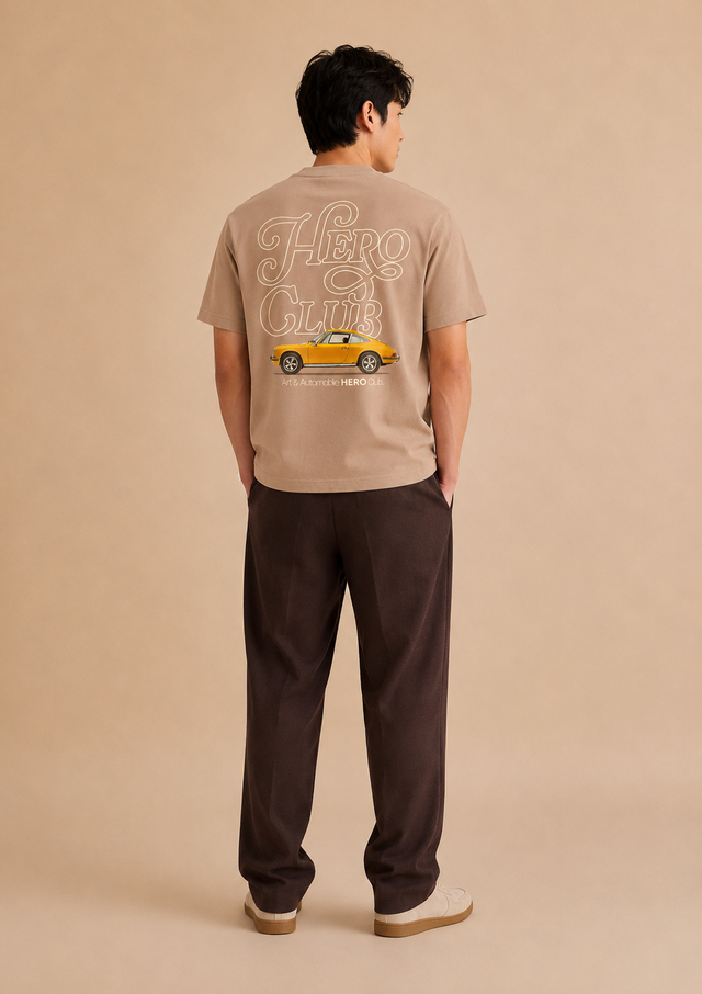 T-SHIRT P911 TEE - BEIGE