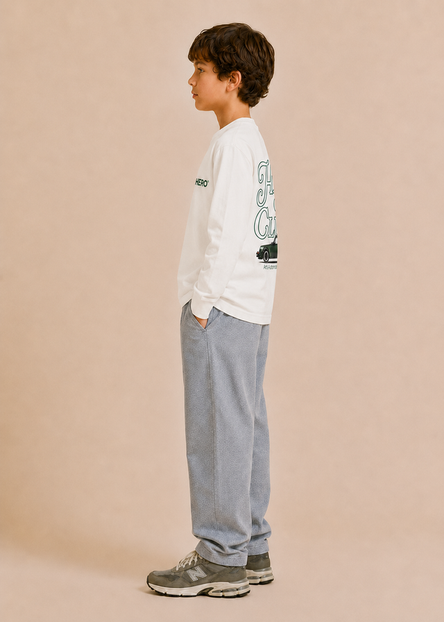 T-SHIRT P911 ML KID - OFF WHITE
