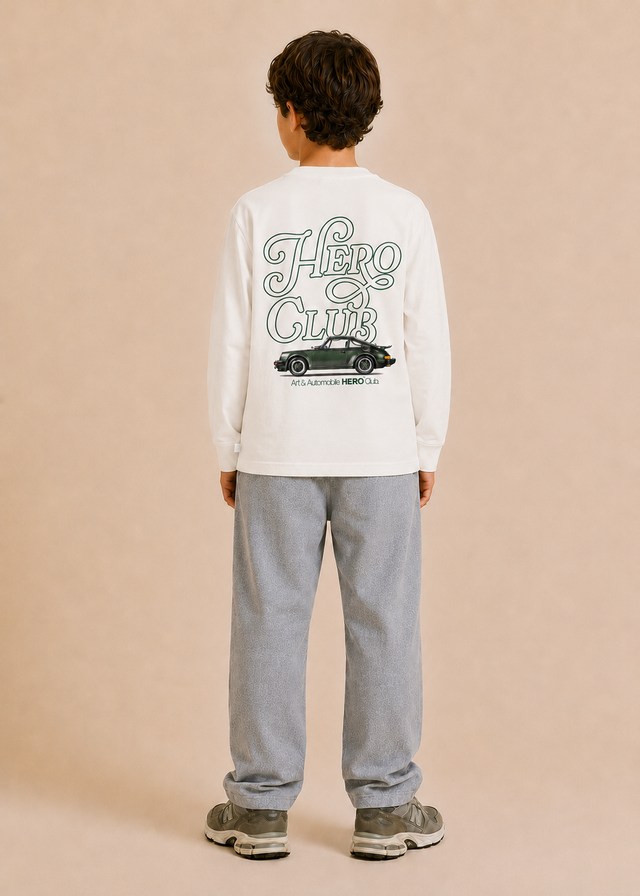 T-SHIRT P911 ML KID - OFF WHITE