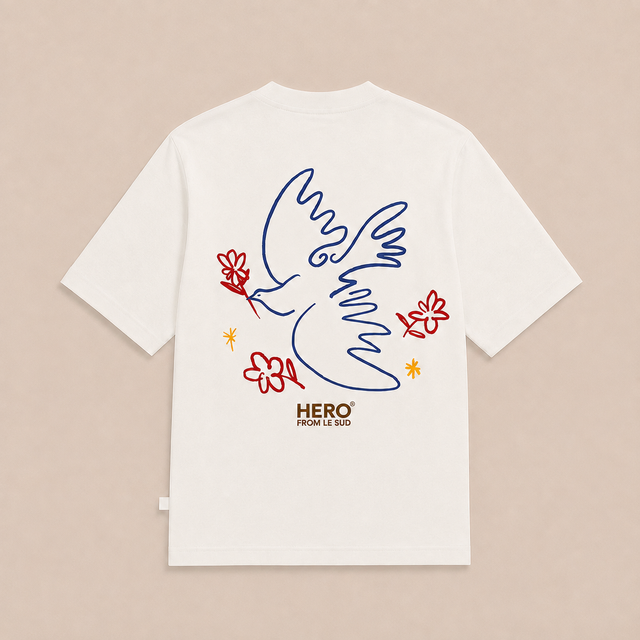 T-SHIRT PEACE TEE - OFF WHITE