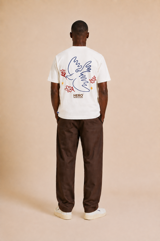 T-SHIRT PEACE TEE - OFF WHITE