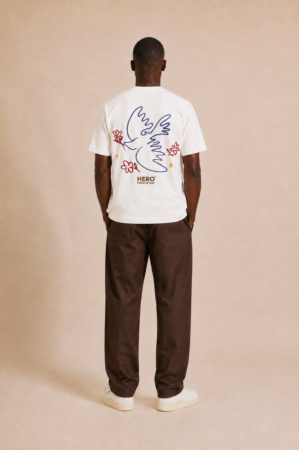 T-SHIRT PEACE TEE - OFF WHITE