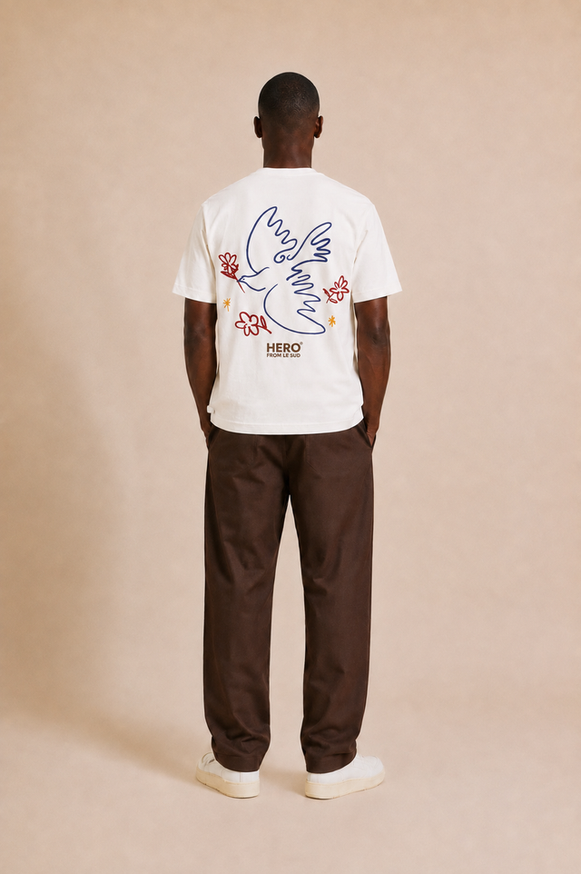 T-SHIRT PEACE TEE - OFF WHITE