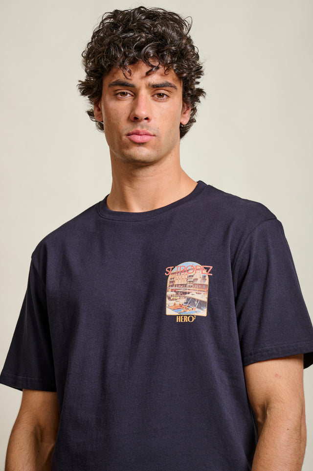 T-SHIRT QUAI DU PORT - NAVY
