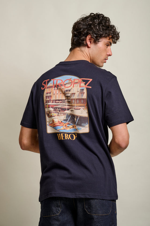 T-SHIRT QUAI DU PORT - NAVY
