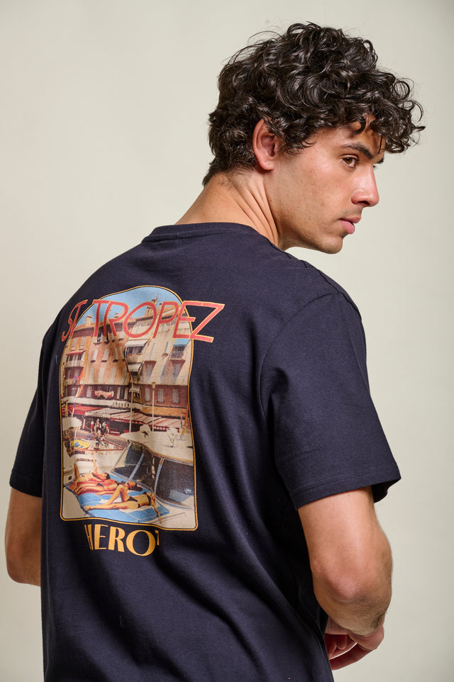 T-SHIRT QUAI DU PORT - NAVY