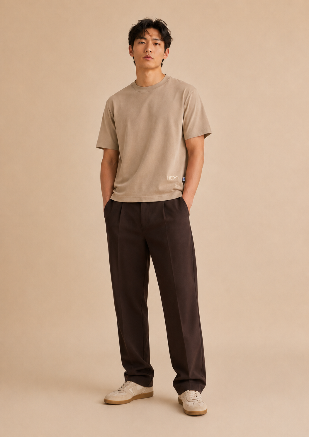 T-SHIRT FLAT SIX - BEIGE