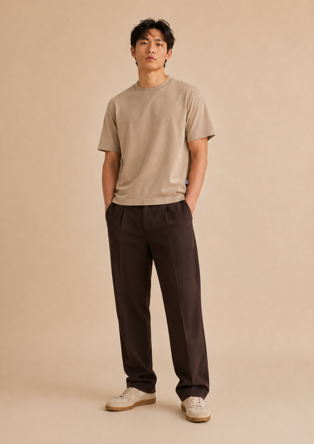 T-SHIRT FLAT SIX - BEIGE