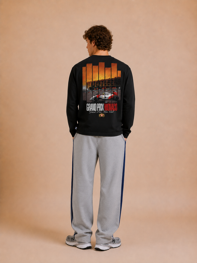 T-SHIRT SUNSET ML - BLACK
