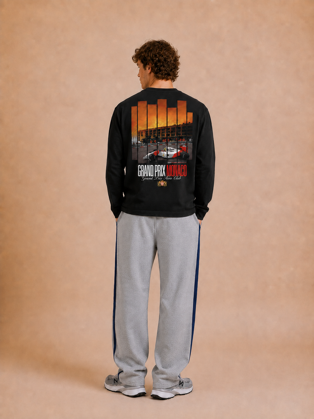 T-SHIRT SUNSET ML - BLACK