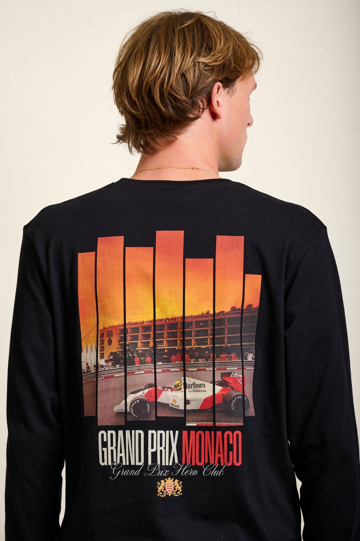T-SHIRT SUNSET ML - BLACK