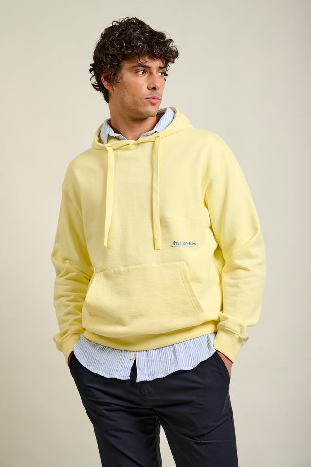 SWEAT À CAPUCHE TOURNESOL - YELLOW
