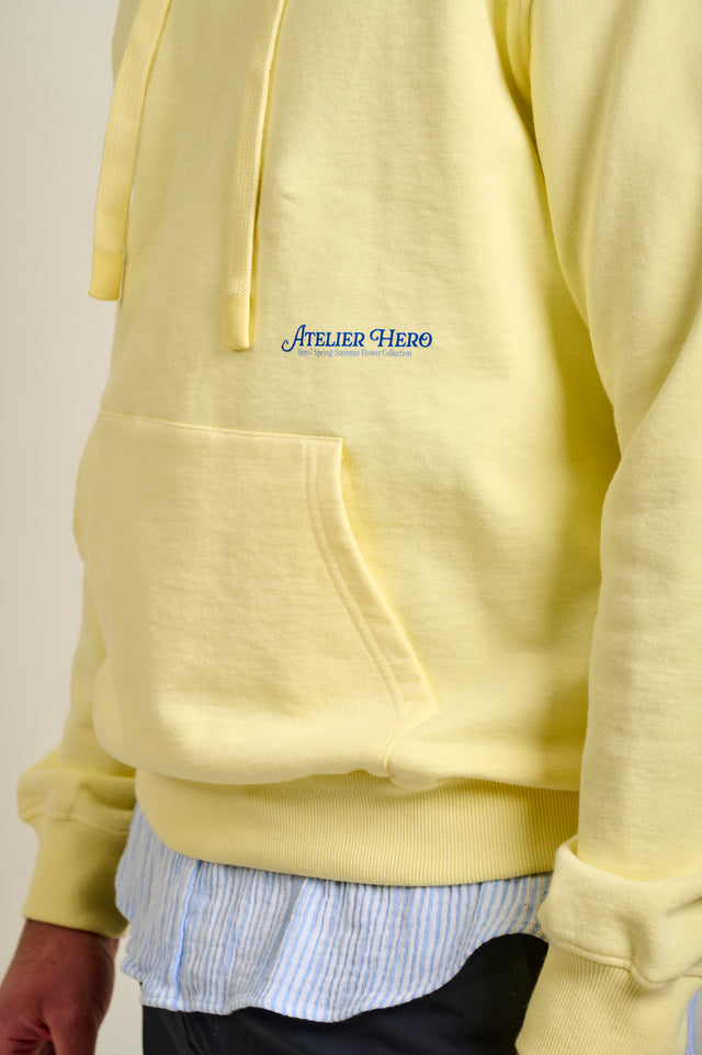 SWEAT À CAPUCHE TOURNESOL - YELLOW