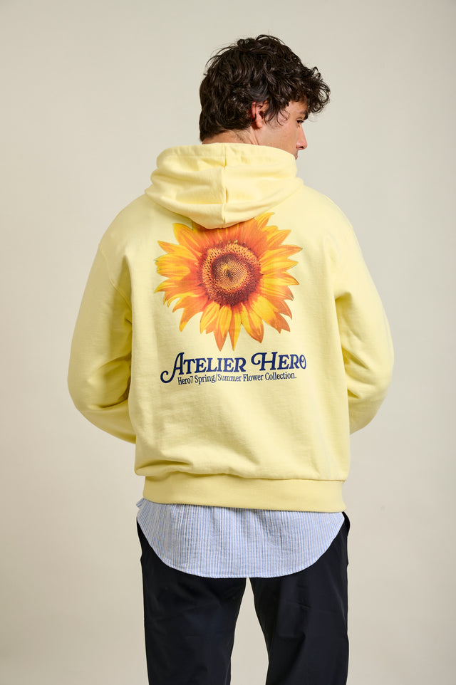 SWEAT À CAPUCHE TOURNESOL - YELLOW
