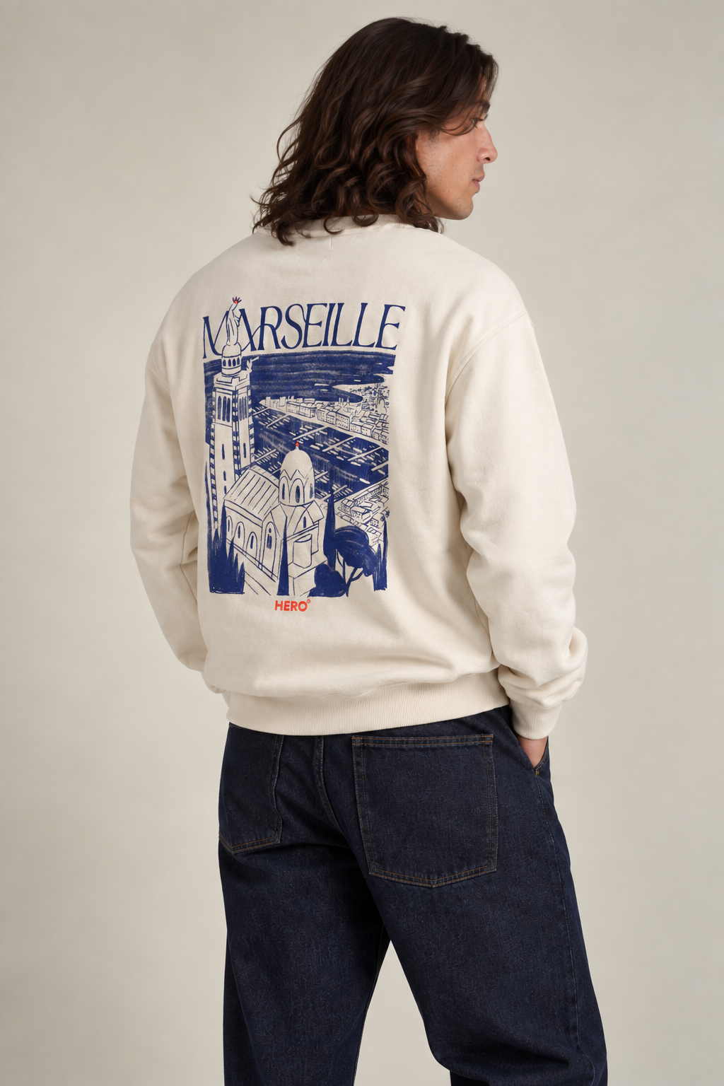 SWEAT MARSEILLE  - OFF WHITE