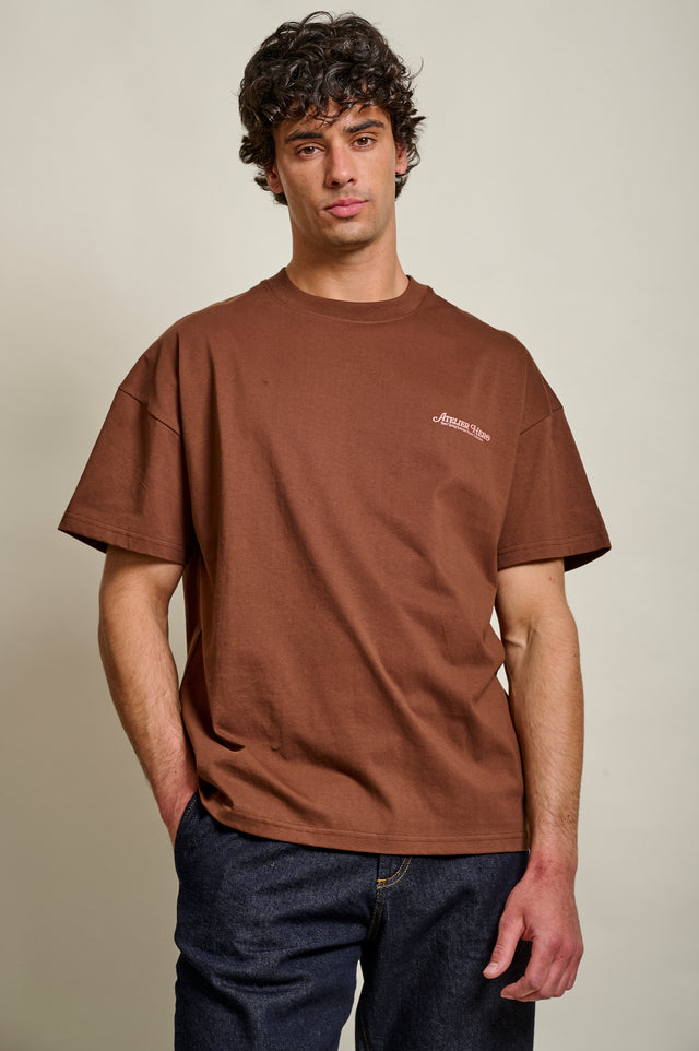 T-SHIRT LE TOURNESOL - COFFEE